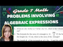 Problems Involving Algebraic