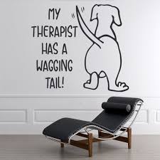 Wagging Tail Dog Quote Wall Sticker