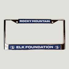 Old Rmef License Plate Frame Rocky