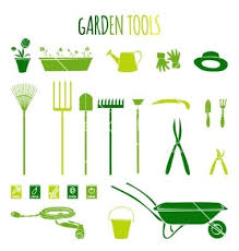 Garden Tools Icons Set Vector Art