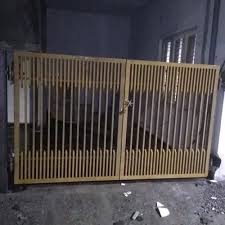 Modern Painted Ms Grill Hinged Gate