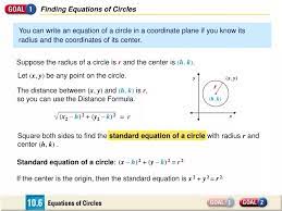 Ppt Finding Equations Of Circles