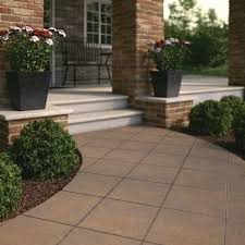 Brown Square Concrete Step Stone