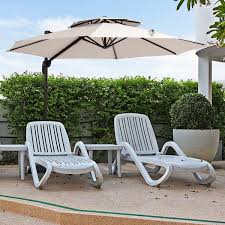 Round Cantilever Tilt Patio Umbrella