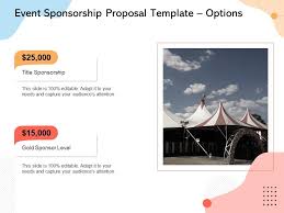 Event Sponsorship Proposal Template