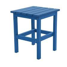 Durogreen Recycled Plastic Adirondack Side Table Size 15 Blue