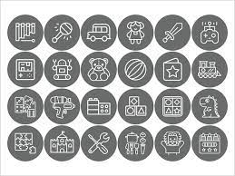 24pc Grey Trofast Mega Sticker Set Ikea