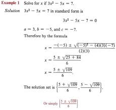 Solve Quadratic Equation With Step By