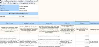 Free Personal Development Plan Layout