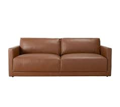 Buy Haven Tan Leather Sofa 3 Seater