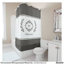 Shower Curtain Monogram