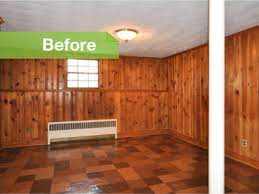 Knotty To Nice Painted Wood Paneling
