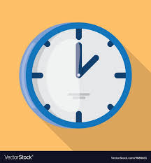 Wall Clock Icon Flat Design Vector