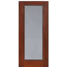 Clear Glass Fiberglass Exterior Door