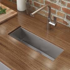 Ruvati Rvh7120 Nesta Stainless Steel Bar Prep Sink 23 X 8 Narrow Trough Undermount 16 Gauge