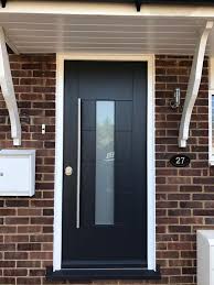 Anthracite Grey Front Door With Frosted