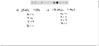 Balance The Equations Below Nano3 Pbo