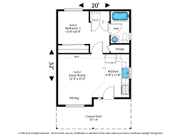 Plan 500b Attached Adu 500 Sq Ft