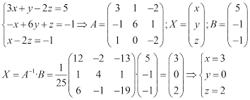 Solving Systems By Using The Inverse