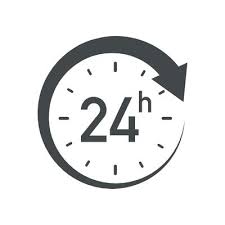 24 Hours Vector Art Icons And