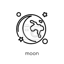 Moon Icon From Astronomy Collection