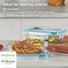 4 Piece Glass Storage Set With Plastic