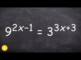 How To Solve An Exponential Equation