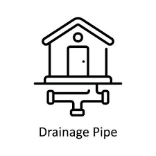 Drainage Pipe Vector Outline Icon