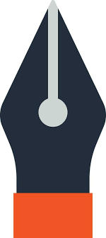 Color Icon Of Fountain Pen For Writing