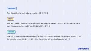 Solved Solve Rational Equations I