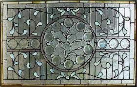Antique Fl Stained Glass Window