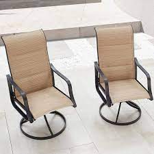 Space Swivel Metal Outdoor Dining Chair