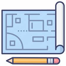 Blueprint Design Floor Plan Icon