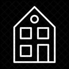 37 017 Two Story House Icons Free In