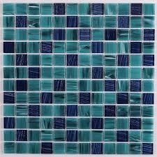 23x23mm Square Crystal Glass Aqua Green