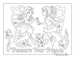 Beautiful Fairy Coloring Pages Free