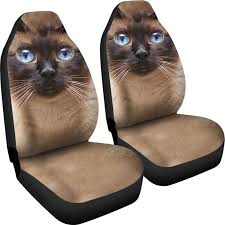 Siamese Cat Car Seat Covers Cute Cat