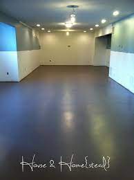 Painted Concrete Floors Basement Flooring