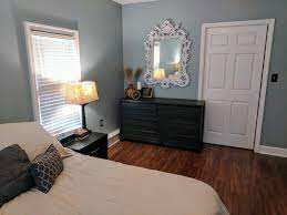 Valspar Blue Arrow Bedroom Remodel