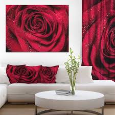 Red Rose 30 In X 40 In Canvas Wall Art