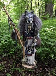 Grey Wolf Manitou Spirit Or Totem