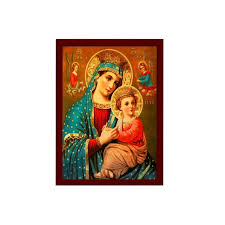 Virgin Mary Icon Panagia Handmade Greek