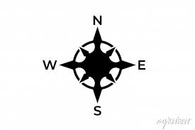 Simple Compass Vector Design Icon