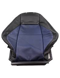 Front Leather Seat Covers In Black Navy