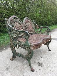 Antique Cast Iron Garden Bench