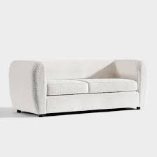 Valerian 86 5 Boucle Fabric Sofa Off White