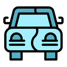 Car New Painting Icon Outline Vector