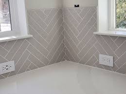 Corner Wall Herringbone Pattern