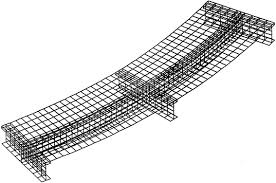 steel concrete composite beams curved
