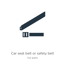 Car Seat Belt Or Safety Belt Icon